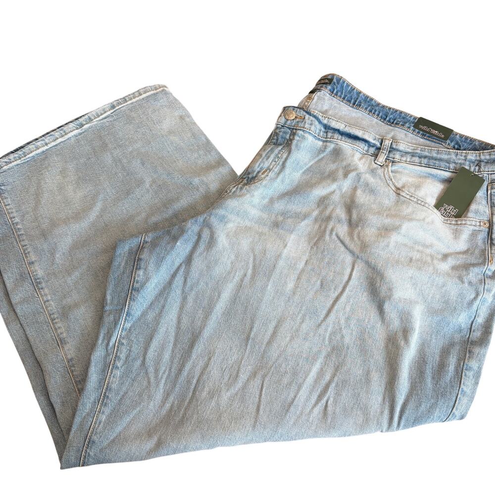 Wild Fable Women's Medium Wash Low-Rise Wide Leg Baggy Jeans - Size 28 - NWT